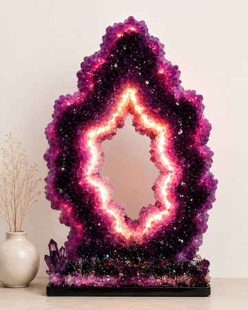 Handcrafted Resin Table Lamp – One-of-a-Kind Ambient Art Light