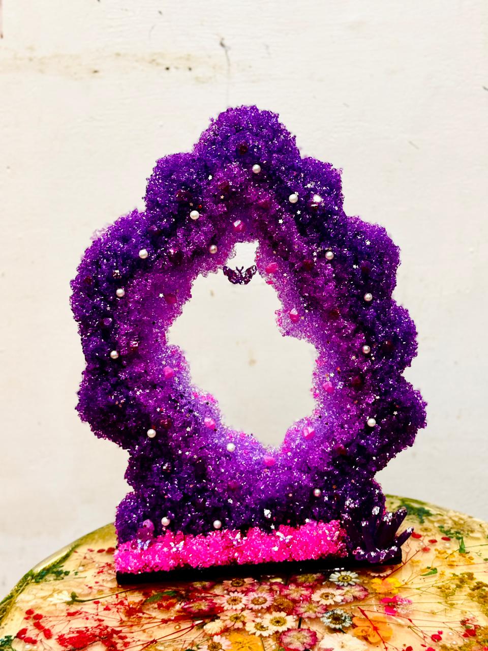 Handcrafted Resin Table Lamp – One-of-a-Kind Ambient Art Light