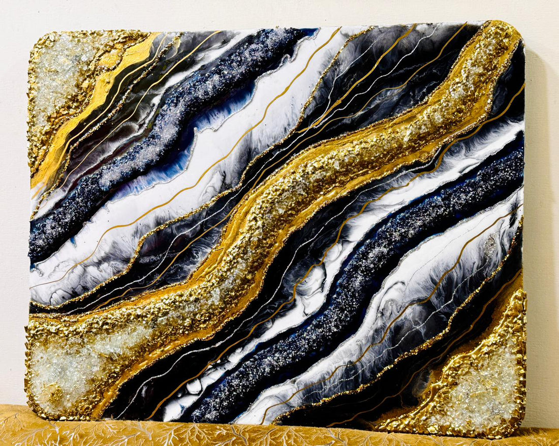 Resin Geode Art Wall Hanging